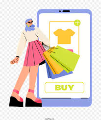 Woman with shopping bags uses shopping app png download - 1388*1592 - Free  Transparent Shopping App png Download. - CleanPNG  KissPNG