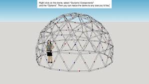 Large Preview Of 3d Model Of Pvc Geodesic Dome Dynamic Component Geodesic Dome Geodesic Dome