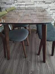 Dining table with bench and 2 chairs, the table with extended leaf and get approval in the new look welcoming tempting you to dine with family and informal tables chairs bench and friends can relax. Dining Table With 2 Chairs 1 Bench Furniture Home Living Furniture Tables Sets On Carousell