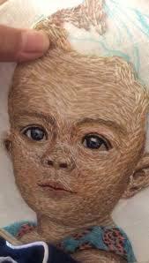 This is my very first embroidery work., First attempt with only cheap  embroidery thread from eBay , It’s done in January last year , Birthday  present for my husband ❤️