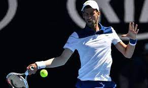 Ontdek de perfecte stockfoto's over novak djokovic australian open 2018 en redactionele nieuwsbeelden van getty images kies uit premium blader door de 1.664 novak djokovic australian open 2018 beschikbare stockfoto's en beelden, of begin een nieuwe zoekopdracht om meer. Australian Open 2018 Novak Djokovic Battles Past A Wilting Gael Monfils In Scorching Heat Tennis Sport Express Co Uk