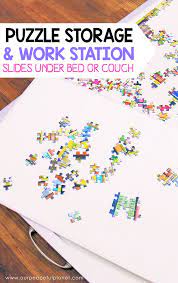 Quick Diy Jigsaw Puzzles Work Station Storage Set Puzzle Organization Puzzle Storage Diy Puzzles