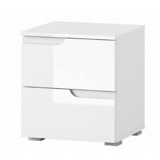 Telephone bedside table cabinet nightstand side drawer shelf storage bedroom uk. Contemporary White Gloss Bedside Table San Furniture