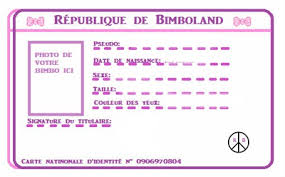La carte d'identité nationale ou c.i.n. Fotomontage Carte D Identite Bimbo Pixiz