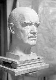 Byste av Emil Knudsen laget av Oscar Lynum -Sverresborg Trøndelag  Folkemuseum