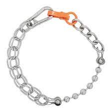 Heron Preston Silver Chain Necklace Ssense Silver Chain Necklace Silver Chain Chain Necklace