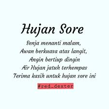 Senja Menanti Malam Awan Berkuasa Atas Langit Angin Bertiup Dingin Gerimis Jatuh Terhempas Terima Kasih Untuk Hujan Sore Ini Red Dexter Sajak Hujan Puisi