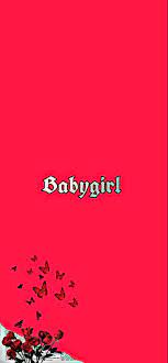 Babygirl Iphone Aesthetic Red Lockscreen In 2021 Iphone Wallpaper Girly Iphone Wallpaper Bright Girl Iphone Wallpaper