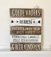 Bol Com Wandborden Hout Spreukbord Vaders Papa Woondecoratie Cadeau Vaderdag Verjaardag