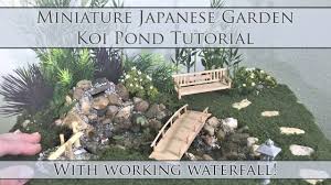 Adding a japanese garden to your home is a great way to build your own little getaway, all while putting your green. Miniature Japanese Garden Koi Pond Tutorial Waterfall Works Dollhouse How To 1 24 Scale Diy Youtube