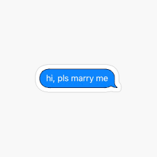 please marry me text