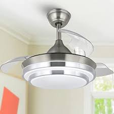 All the company products have excellent quality, amazing style, and silent performance. Amazon Com 42 In Modern Ceiling Fan Retractable Ceiling Fan With Lights Remote Control Cct Dimmable Ceiling Fans With Led Light 3000k 4500k 6000k Bladeless Ultra Quiet Motor Sleep Mode Smart Ceiling Fans Home Kitchen