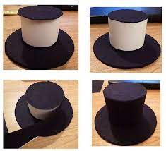 Un Chapeau Un Tuto Le Mini Haut De Forme My Secret World Snowman Hat Hat Crafts Christmas Decor Diy