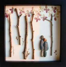 Hermoso cuadro para hacer con materiales naturales como piedras ...