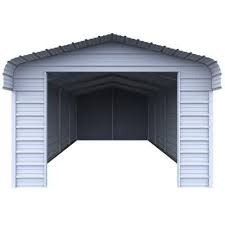 Versatube Enclosure Kit For 12 Ft W X 20 Ft L X 7 Ft H Steel Carport Ek1218072 The Home Depot Steel Carports Portable Carport Diy Carport