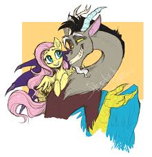 Flutty And Discord By Artbeta On Deviantart My Little Pony Friendship Butterfly Sketch Cute Kawaii Drawings