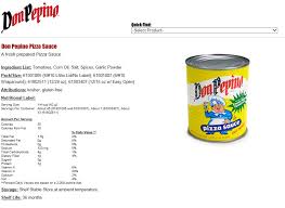 Don pepino marinara sauce 10 can webstaurantstore. Product Catalog Tomato Cheese Products