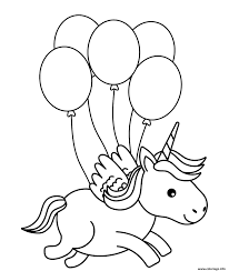 Coloriage Une Licorne Vol Avec Des Ballons Dans Les Airs A Imprimer Unicorn Coloring Pages Unicorn Pictures To Color Mermaid Coloring Pages