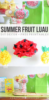 That's why this glass bottle luau centerpiece ideas is so cool. Summer Fruit Luau How To Make Pineapple And Watermelon Party Decorations Craftivity Designs