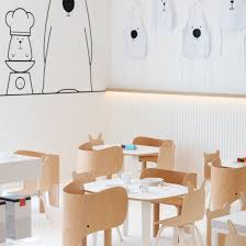We have popular pieces such as paris or bentwood or color including black, white even mustard. White The Bear Children S Restaurant Has White Walls And Timber Furniture
