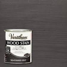 Varathane 1 Qt Weathered Gray 3x Wood Stain 2 Pack 267124 The Home Depot Interior Wood Stain Grey Stained Wood Staining Wood
