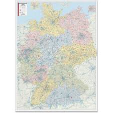 Stabilire pe harta intinerarii obiective. Harta Codurilor Postale Germania 1 450 000 Bacher Verlag Geostore Ro