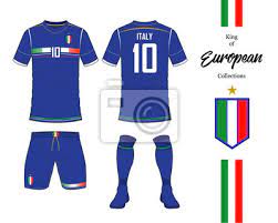 Dass der neubeginn gelungen ist, hat die squadra azzurra vor allem einem mann. Italien Fussball Nationalmannschaft Uniform Fussball Trikot Oder Wandposter Poster Backview Socke Meisterschaft Myloview De