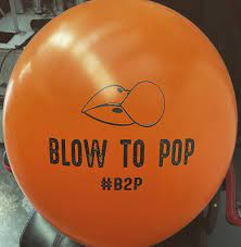 Blow to pop balloon