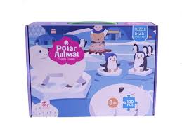 Amazon.com: BP-Polar Animals 100 Pieces Puzzle, Colour for Children, Single  (88281) : Toys & Games
