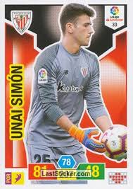 uˈnaj siˈmon;born 11 june 1997) is a spanish professional footballer who plays as a goalkeeper for athletic bilbao. Card 30 Unai Simon Panini Liga Santander 2018 2019 Adrenalyn Xl Laststicker Com