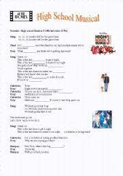 · 2 what is troy's last name? High School Musical Worksheets