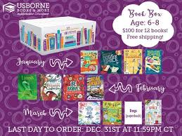 Book Box Subscription For Ages 6 8 100 For 12 Books And Free Shipping 3 Boxes Delivered Straight To Your Door In January F Usborne Books Book Box 12th Book