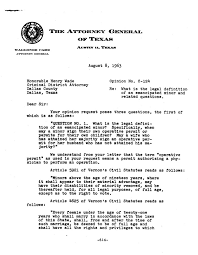 The chief law enforcement officer of the federal government or a state. Texas Attorney General Opinion C 124 The Portal To Texas History