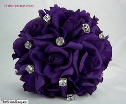 Artificial flower arrangement | peach roses and larkspur vasea simple, informal artificial flower arrangement of assorted cottage garden flowers in a. Purple Rose Bouquet Wedding Bouquet Toss Cheap Bridesmaid Bouquets Silk Wedding Flowers Artificial Wedding Bouquets One Dozen Roses Thebridesbouquet Com