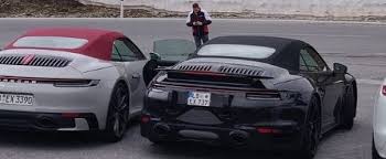 New Porsche 911 Turbo Cabriolet 992 Spotted In The Wild Debut Imminent Autoevolution