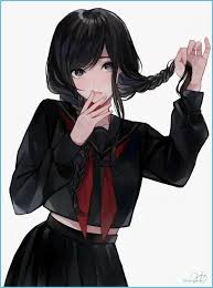 One such thing that anime copies from real life is the natural black hair color. Black Hair Anime Black Haired Anime Girl Neat