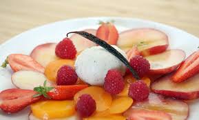 Carpaccio De Fruits De Saison Mycuisine Recette Fruits De Saison Peche Fruit Alimentation