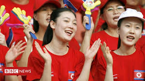 Happy new year from asian sirens! North Korea S Cheerleading Charm Offensive Bbc News