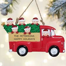 Free shipping on orders over $25 shipped by amazon. Vintage Red Truck Personalized Ornament 6 Family Characters Christmas
