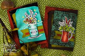 Deux Cartes Avec Le Jeu Maison De Campagne Et Le Plioir Plaque Etame Stampin Up Plioir Embossing Folder Gaufrage Bigshot Plaq Fall Cards Cards Big Shot