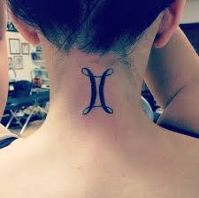 Small Gemini Sign Tattoo On Neck Zodiac Ink Youqueen Girly Tattoos Best Neck Tattoos Neck Tattoos For Men Neck Tattoo For Guys