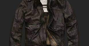 Abercrombie Fitch Slant Rock Brown Leather Jacket Aviator Bomber Mens Small Leather Flight Jacket Leather Jacket Mens Jackets