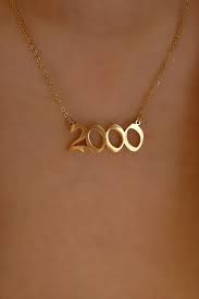Gold Year Necklace 2000 Shopperboard