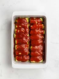 Enchiladas are filling, packed with vegetables, and they store super well. Vegan Chicken Zucchini Enchiladas Low Carb Foodaciously