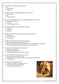 It helps you to create various. Worksheet Kung Fu Panda 3 English Esl Worksheets For Distance Learning And Physical Classrooms