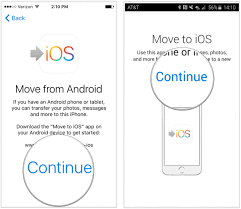 The move to ios app requires the iphone to be at a specific stage of the initial setup process, and cannot be used once the iphone has been set up. How To Switch From Android To Iphone And Ipad Imore