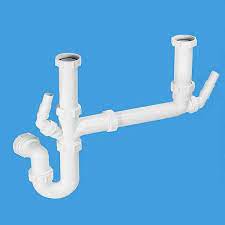 Please note that the wrong photo is currently appearing on the 1 1/2 bowl sink kit. Mcalpine Double Bowl Kitchen Sink Waste Kit Sk2a 40004065