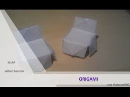 Lies weiter, um zu erfahren, wie es geht. Origami Mobel In Nur 1min Zum Stuhl Youtube