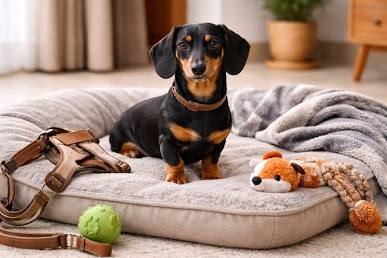 Dachshunds are naturally curious, brave, and hilariously persistent., AI generated