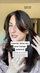 How to Blow Dry Curtain Bangs Outwards